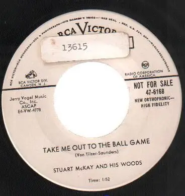 Stuart McKay And His Woods - Take Me Out To The Ball Game / A Foggy Day