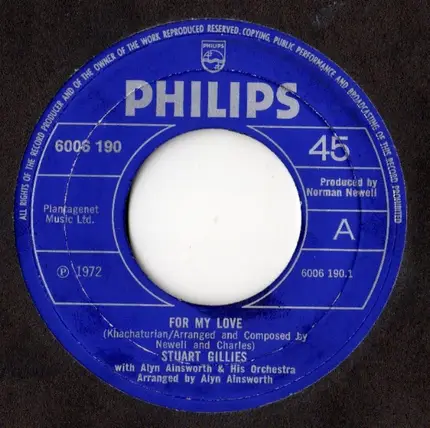 Stuart Gillies - For My Love / So Close