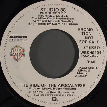 Studio 88 - The Ride Of The Apocalypse