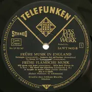LP - Studio Der Frühen Musik - Frühe Musik In England, Flandern, Deutschland Und Spanien