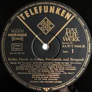 LP - Studio Der Frühen Musik - Frühe Musik In Italien, Frankreich Und Burgund