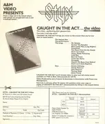 Double LP - Styx - Caught In The Act Live