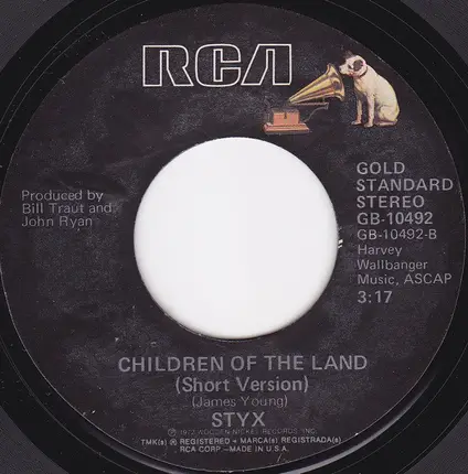 Styx - Lady / Children Of The Land (Short Version)