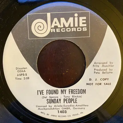 Sunday People - Stay Together / I've Found My Freedom