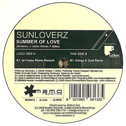 Sunloverz - SUMMER OF LOVE