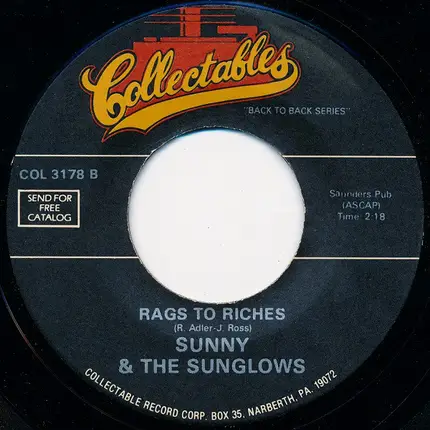 Sunny & The Sunglows - Talk To Me / Rags To Riches