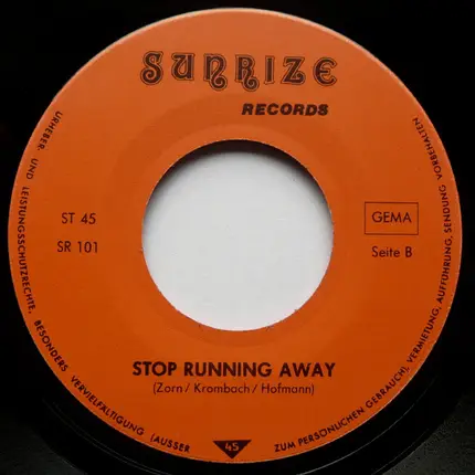 Sunrize - Coming Home / Stop Running Away