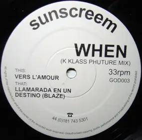 Sunscreem - When (K Klass Phuture Mix)