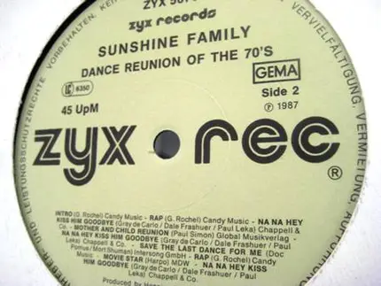 Sunshine Family - Dance Reunion Of The 70's
