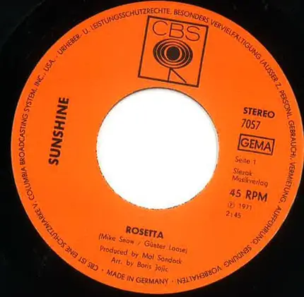 Sunshine - Rosetta
