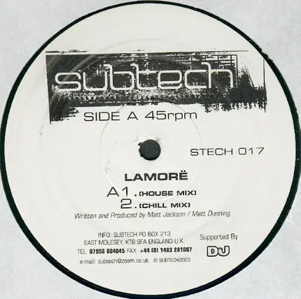 Subtech - Lamore / Digital Disco