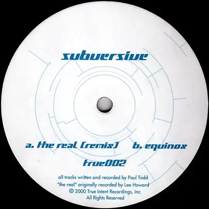 Subversive - The Real (Remix) / Equinox