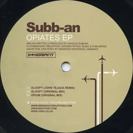 Subb-an - Opiates EP