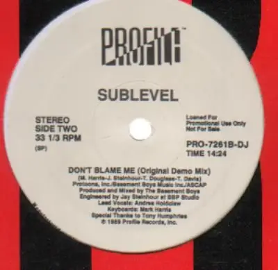 Sublevel - Don't Blame Me