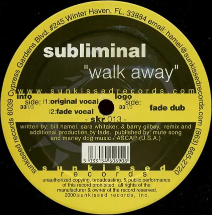 Subliminal - Walk Away