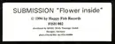12inch Vinyl Single - Submission - Flower Inside