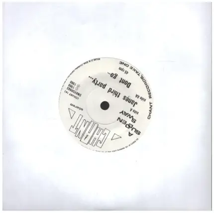 Sudden Sway - Jane's Third Party / Don't Go