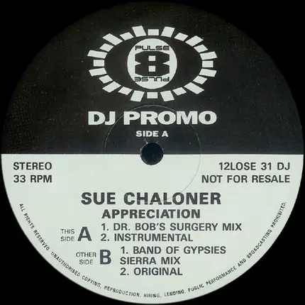 Sue Chaloner - Appreciation