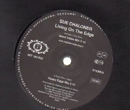 Sue Chaloner - Living On The Edge