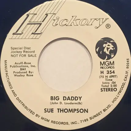 Sue Thompson - Big Mable Murphy / Big Daddy