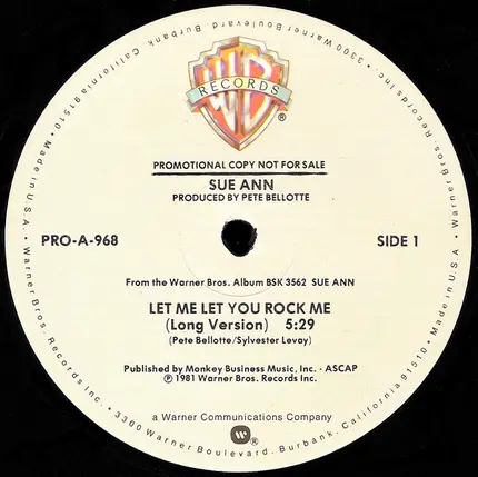 Sue Ann, Sue Ann Carwell - Let Me Let You Rock Me