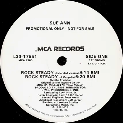 Sue Ann, Sue Ann Carwell - Rock Steady