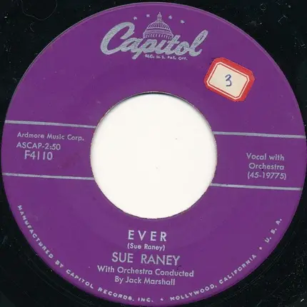 Sue Raney - The Restless Sea / Ever