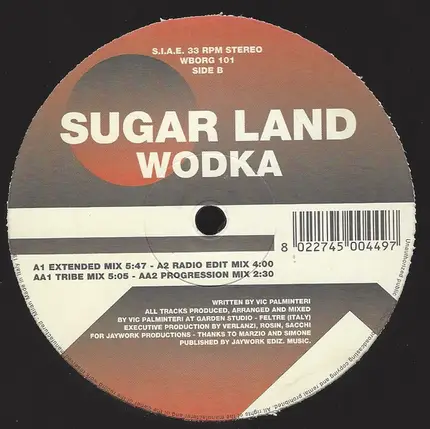 Sugar Land - Wodka
