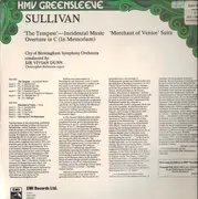 LP - Sullivan / Sir Vivian Dunn - The Tempest, The Merchant of Venice, In Memoriam
