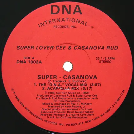 Super Lover Cee & Casanova Rud - Super - Casanova