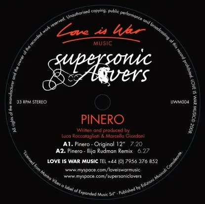 Super Sonic Lovers - Pineiro