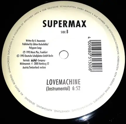 Supermax - Lovemachine (Philly Mega Mix '93)