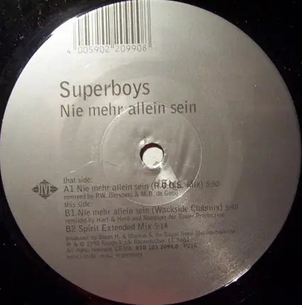 Superboys - Nie Mehr Allein Sein
