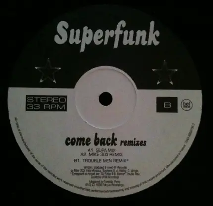 Superfunk - Come Back (Remixes)