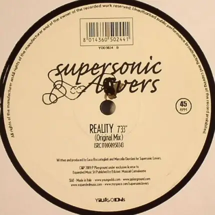 Supersonic Lovers - Motor City Blues / Reality