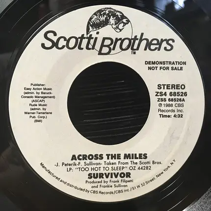 Survivor - Across The Miles