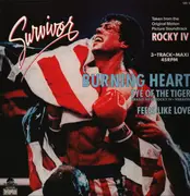 12inch Vinyl Single - Survivor - Burning Heart, Eye Of The Tiger, Feels Like Love