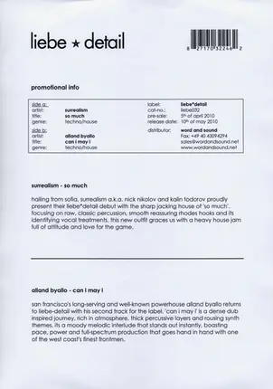 Surrealism / Alland Byallo - So Much / Can I May I