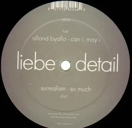 Surrealism / Alland Byallo - So Much, Can I May I