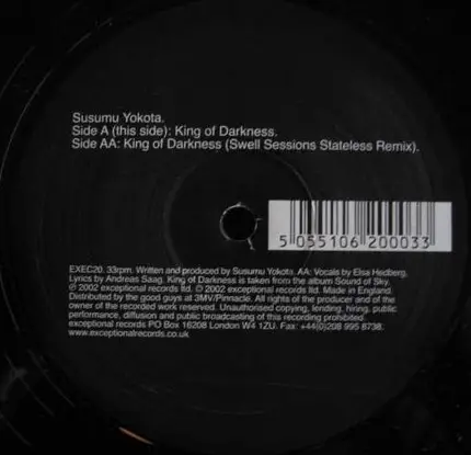 Susumu Yokota - King Of Darkness