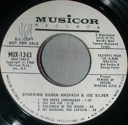 Susan Anspach And Joe Silver - Excerpts From Beware Of Greeks Bearing Gifts