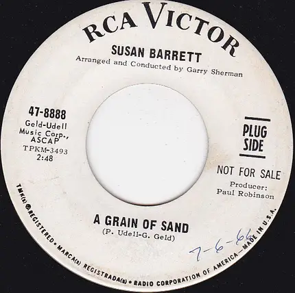 Susan Barrett - A Grain of Sand / She Gets Everything She Wants