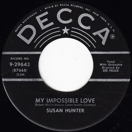 Susan Hunter - My Impossible Love / That's Ok With Me