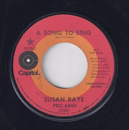 Susan Raye - A song to sing
