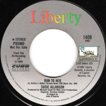 Susie Allanson - Run To Her / Send Me Somebody To Love