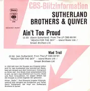 7'' - Sutherland Brothers & Quiver - Ain't Too Proud