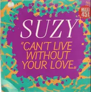 12inch Vinyl Single - Suzy - Can't Live Without Your Love