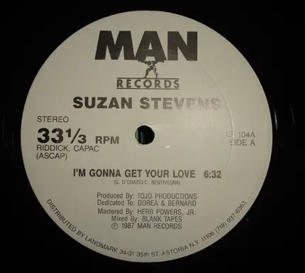 Suzan Stevens, Susan Stevens - I'm Gonna Get Over Your Love