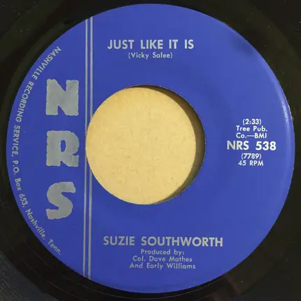 Suzie Southworth - Johnny Come On Over Here / Just Like It Is