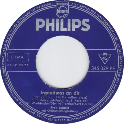 Sven Martin - El Rodeo / Irgendwas an dir